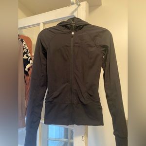 Black Lululemon Athletic Reversible Hooded Jacket, XS
